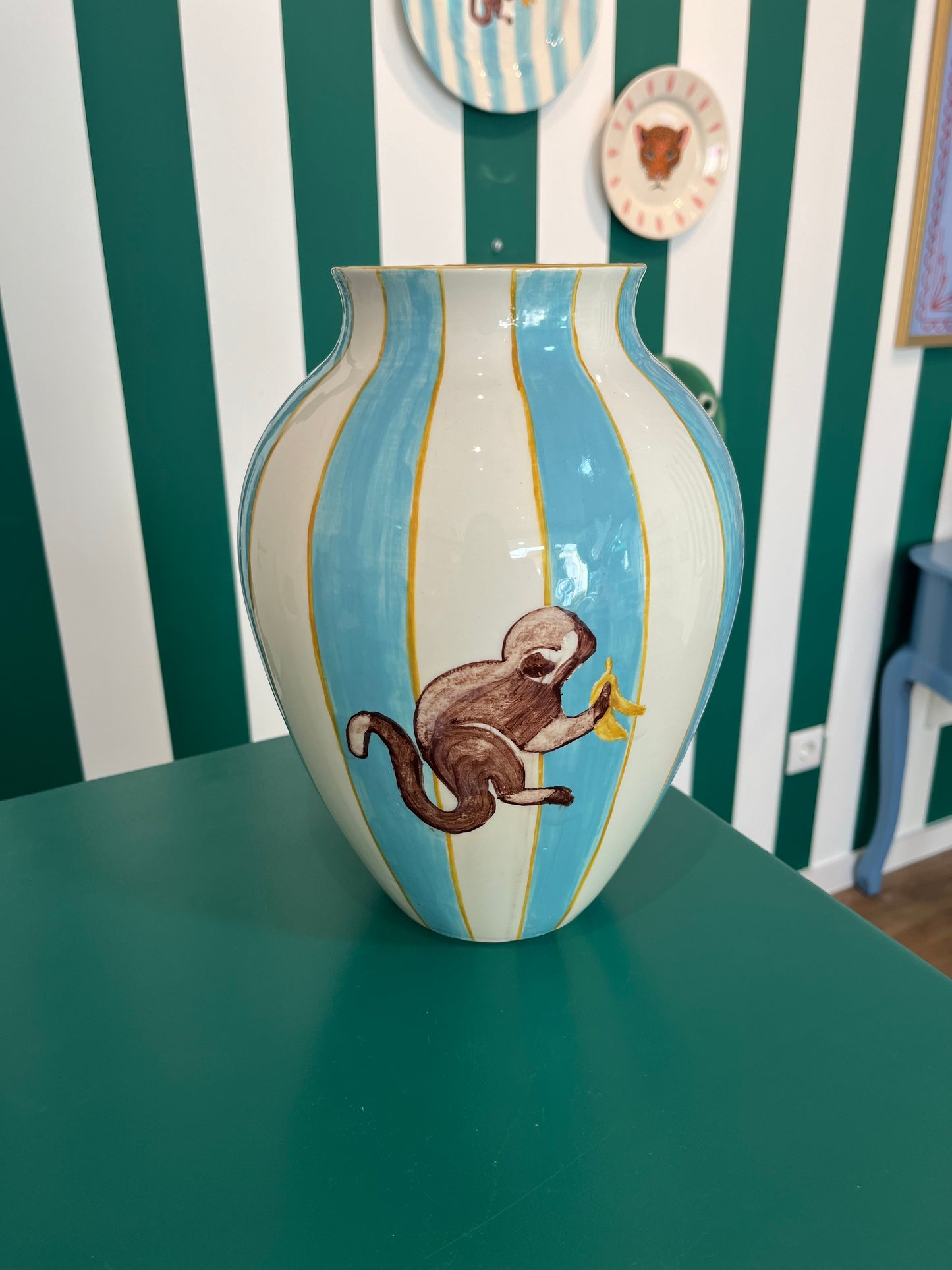 Monkey and banana vase